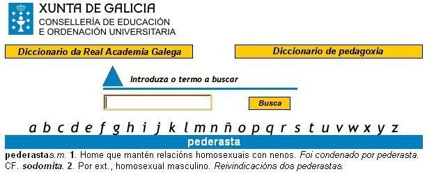 diccionario galego homofobia