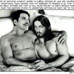Tras el referéndum de Carolina del Norte, un artista protesta presentando a Jesucristo y Freddie Mercury como pareja gay