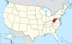 Mapa de Virginia Occidental
