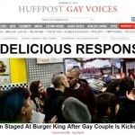 Gran repercusión internacional de la besada de protesta por la expulsión de una pareja gay en un Burger King de Madrid
