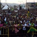 Manifestación homófoba en Jamaica el día del Orgullo LGTB