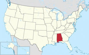 Mapa de Alabama