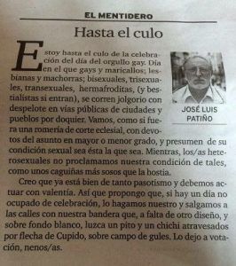 columna homófoba en Diario de Ferrol